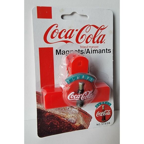 Vintage Coca Cola Chip Clip Fridge Magnet 1995 NOS No.51558 - Picture 3 of 12